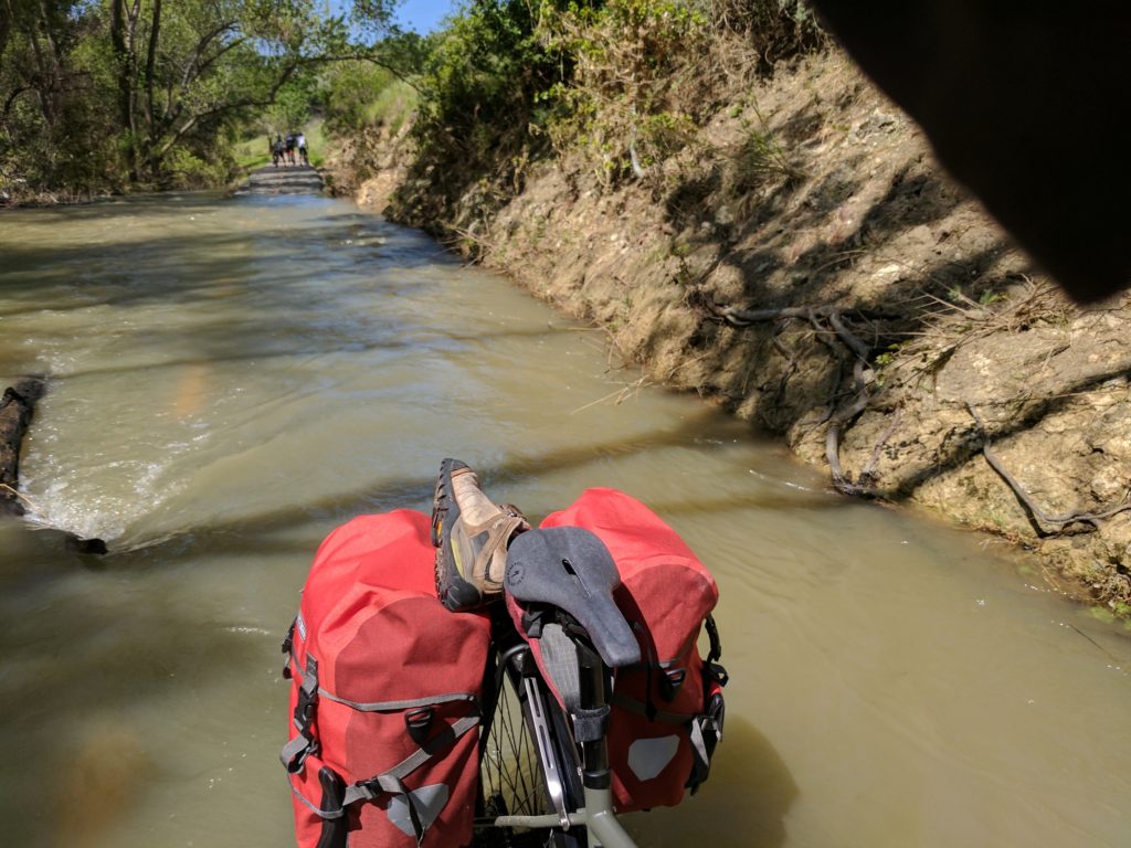 Fording the creek