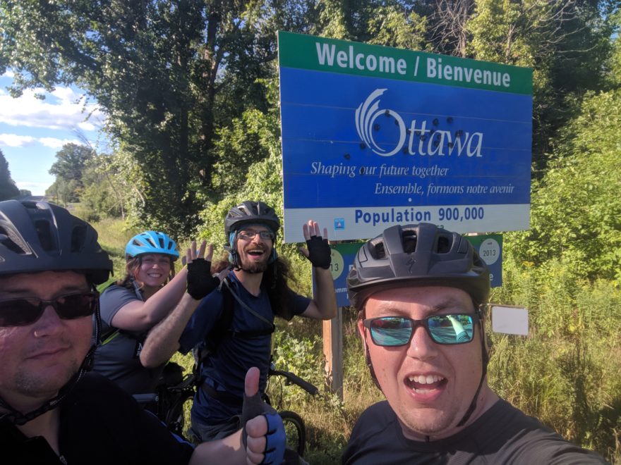 At the city limit of Ottawa, Ontario, Canada